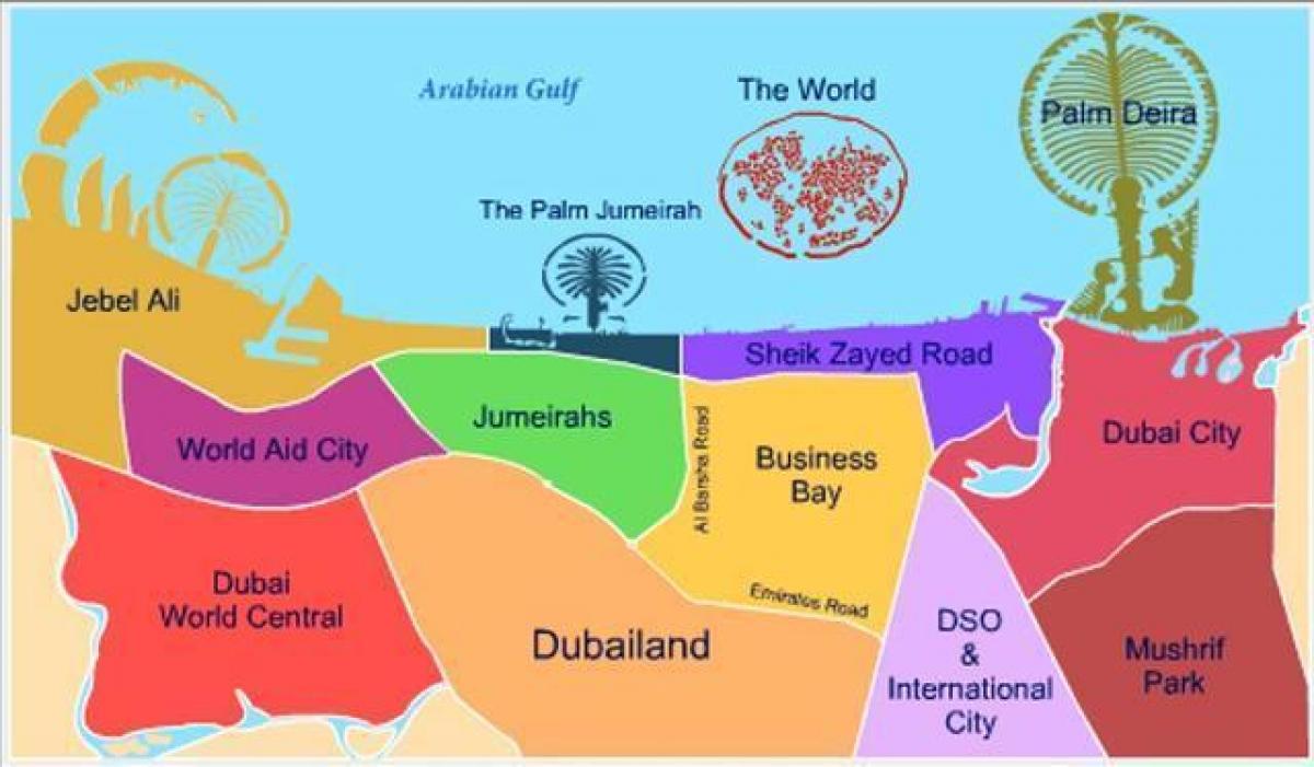 মানচিত্র Dubailand